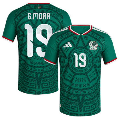 Gilberto Mora Mexico National Team Women's 2026 Home Replica Jersey- Green