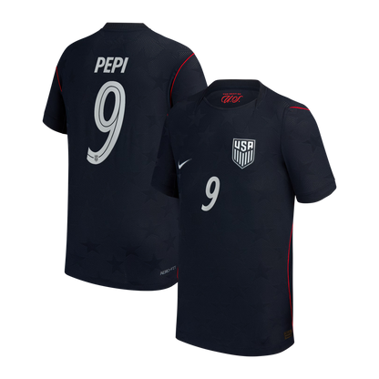 Ricardo Pepi USMNT Youth 2026/27 Away Match Jersey - Blue