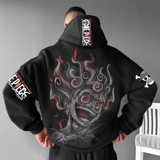 Universal Anime Print Design Hoodie