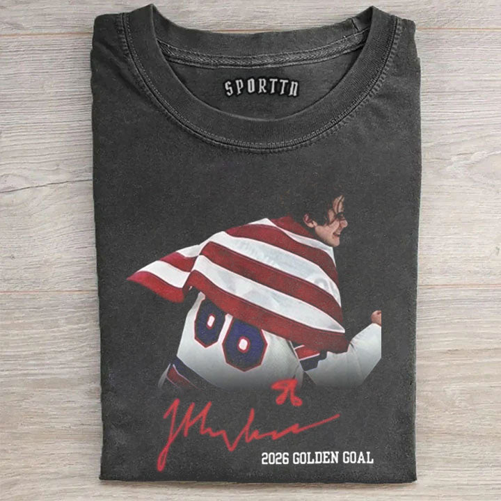Jack Hughes Champion USA Tee