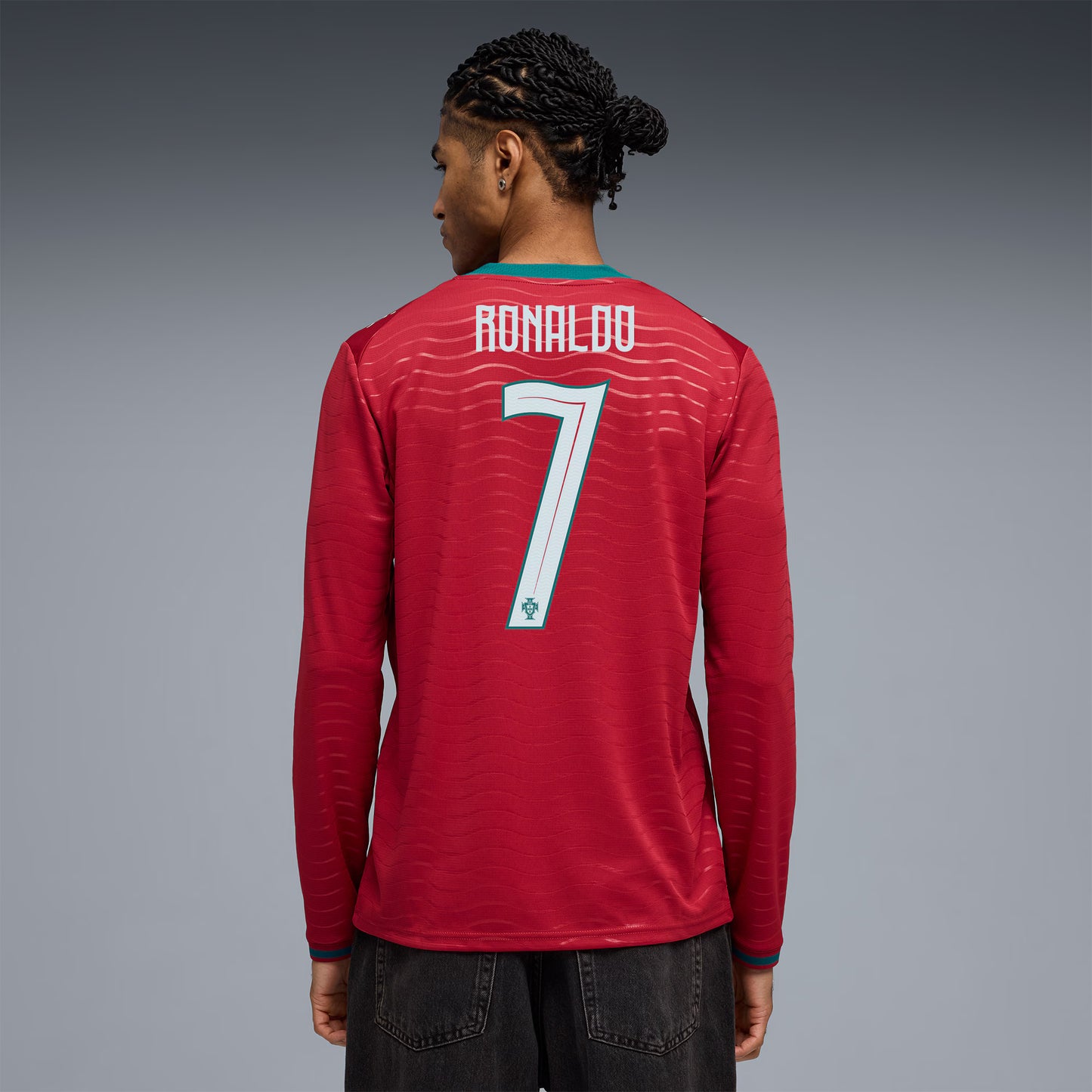 Cristiano Ronaldo Portugal National Team 2026 Home Replica Long Sleeve Jersey - Red