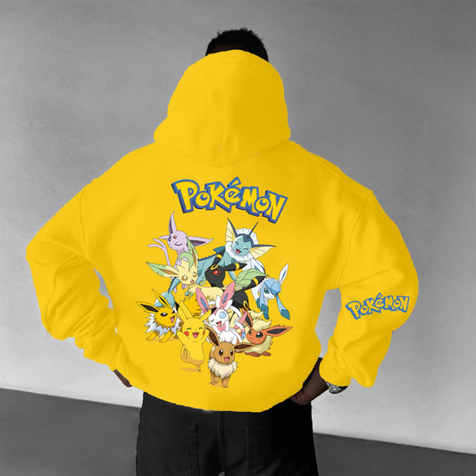 Pokémon Unisex Anime Graphic Streetwear Vintage Hoodie