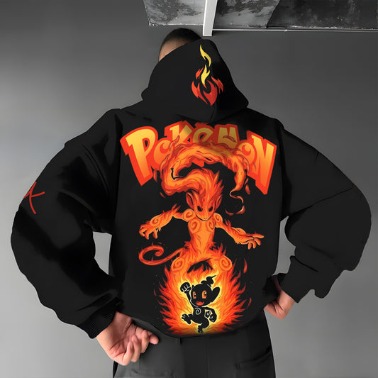 Pokémon Unisex Anime Graphic Streetwear Vintage Hoodie