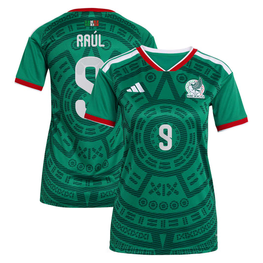 Raúl Jiménez Mexico National Team Women's 2026 Home Replica Jersey- Green