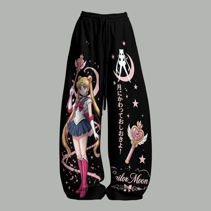 Sailor Moon Women T-Shirt  & Elasticated Trousers Two-Piece Set