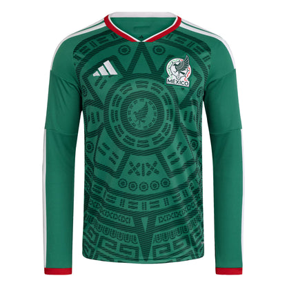 Mexico National Team 2026 Home Replica Long Sleeve Jersey - Green