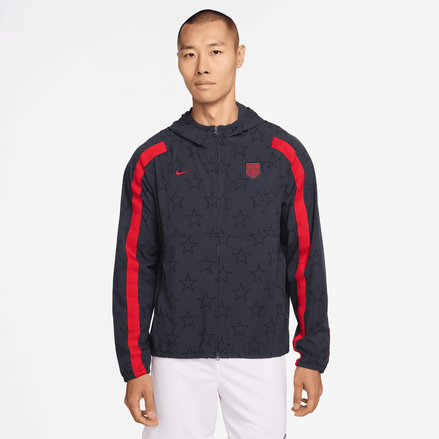 USMNT 2026 Energy Dri-FIT Full-Zip Hooded Jacket - Navy