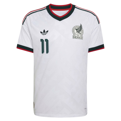 Santiago Gimenez Mexico National Team 2026  Away On-Field Jersey - White