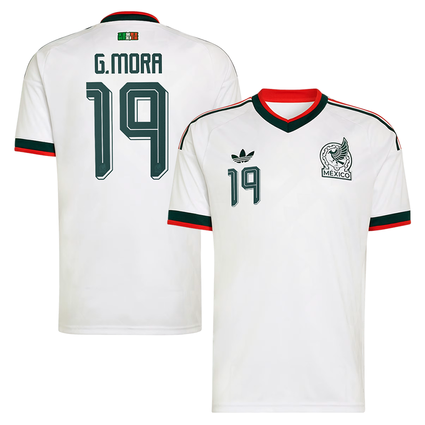 Gilberto Mora Mexico National Team 2026  Away On-Field Jersey - White