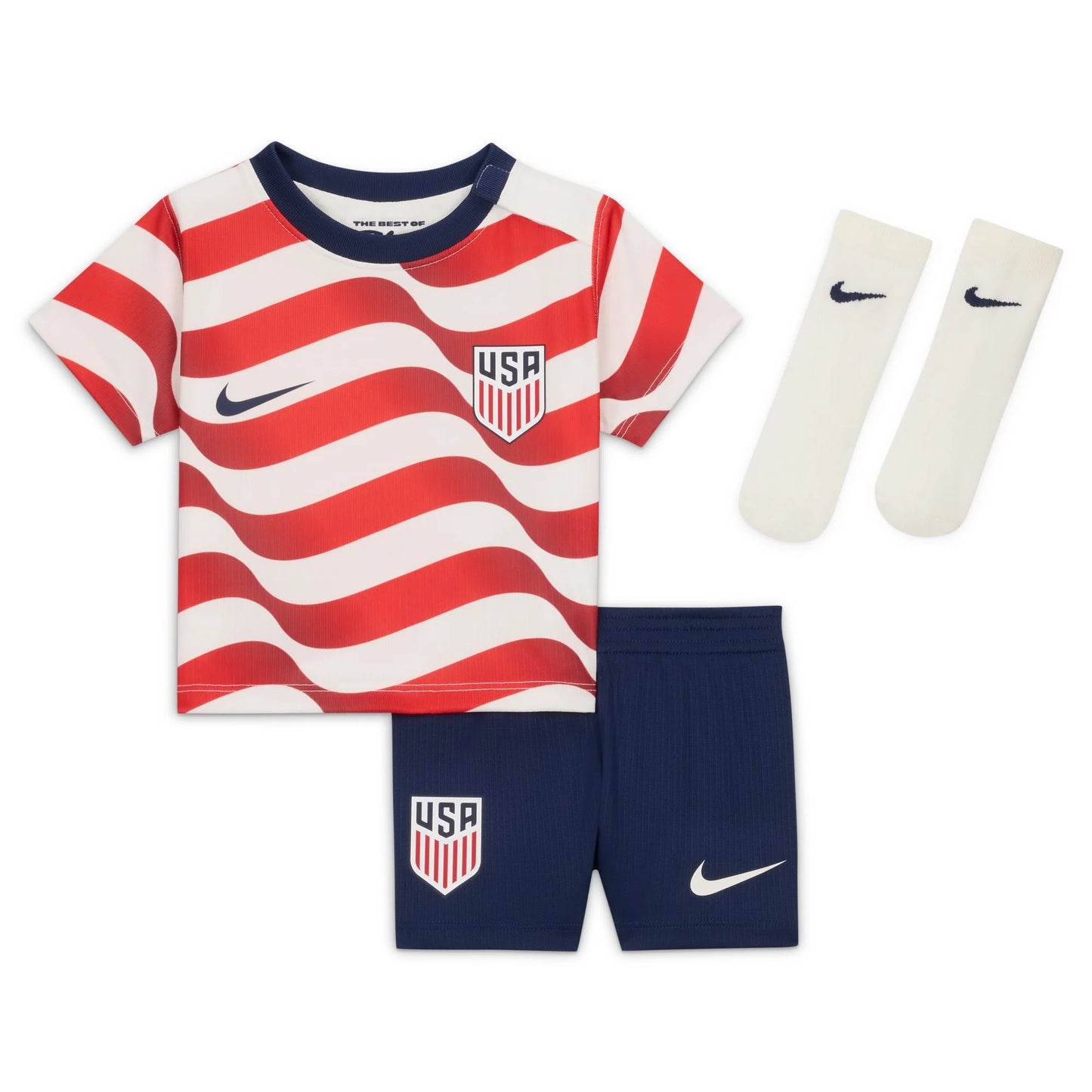 Infant USMNT 2026 Home Jersey Kit Set - Stripes