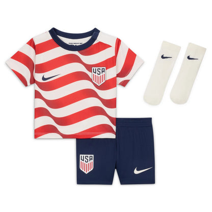 Infant USMNT 2026 Home Jersey Kit Set - Stripes