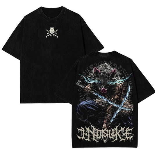 DEMON SLAYER UNISEX OVERSIZE ANIME TEE-[DS]