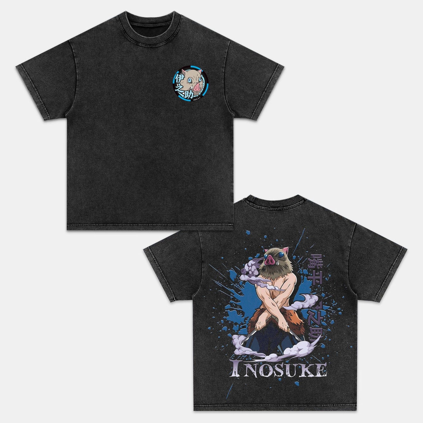 HASHIBIRA INOSUKE UNISEX ANIME INSPIRED VINTAGE T-SHIRT丨DEMON SLAYER-[DS]