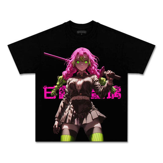 UNISEX ANIME INSPIRED VINTAGE TEE丨DEMON SLAYER-[FRONT]
