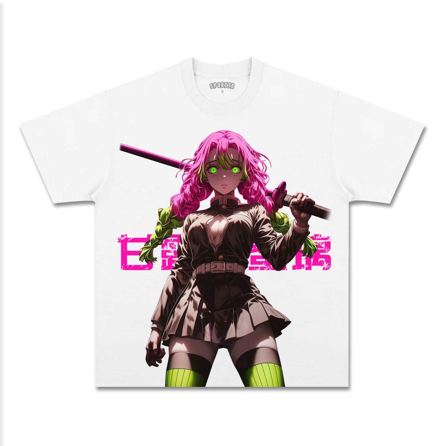 UNISEX ANIME INSPIRED VINTAGE TEE丨DEMON SLAYER-[FRONT]