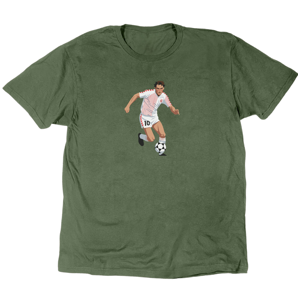 Icons Illustrated Preben Elkjær The Wild Dane T-Shirt