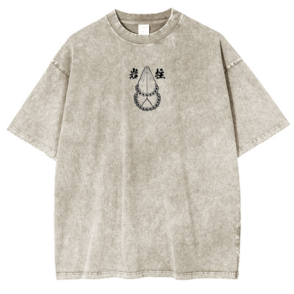 Himejima Gyoumei,Demon Slayer Anime Unisex Washed T-Shirt
