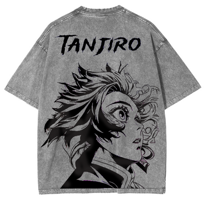 Demon Slayer Anime Unisex Washed T-Shirt