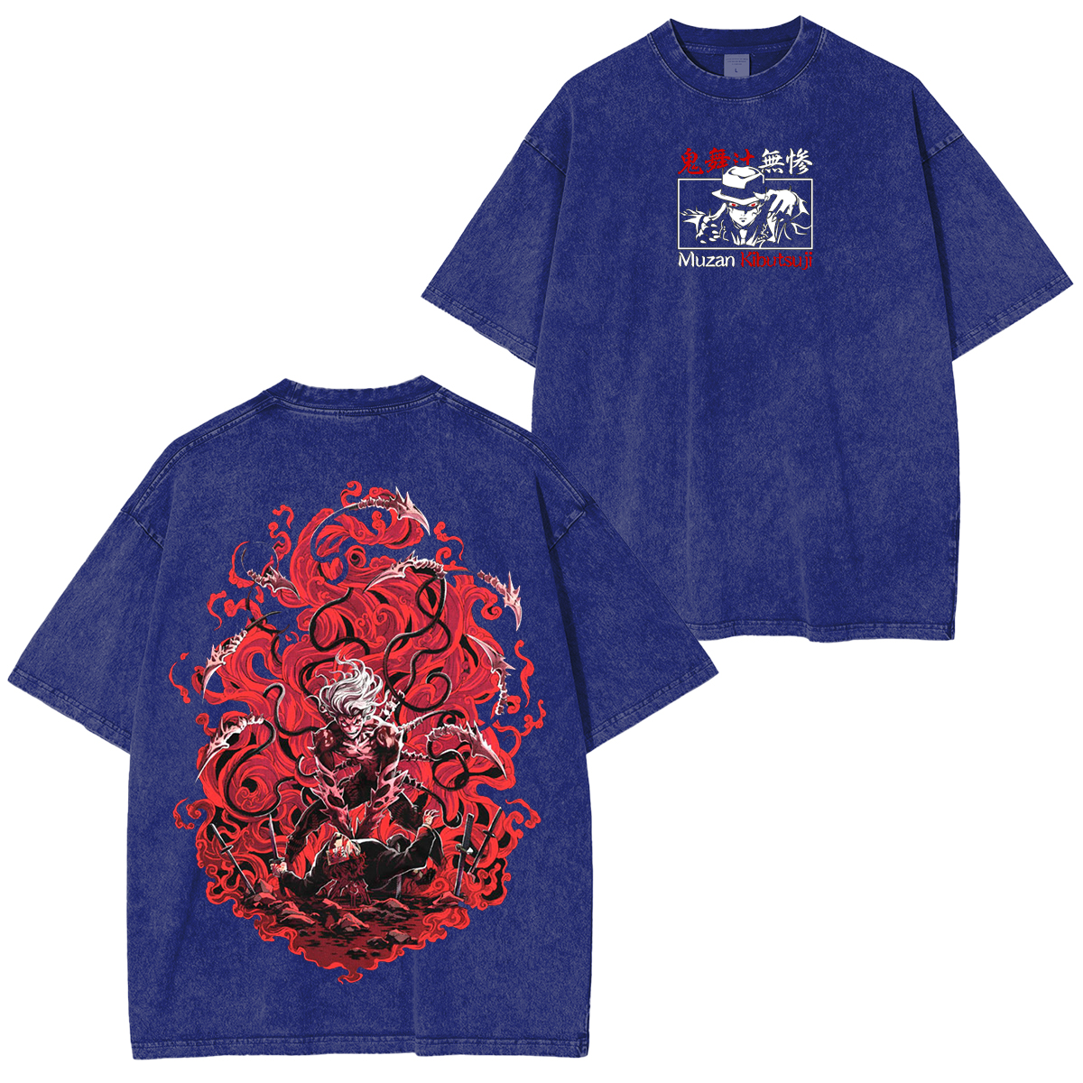 Muzan Kibutsuji - Demon Slayer Anime Unisex Washed T-Shirt