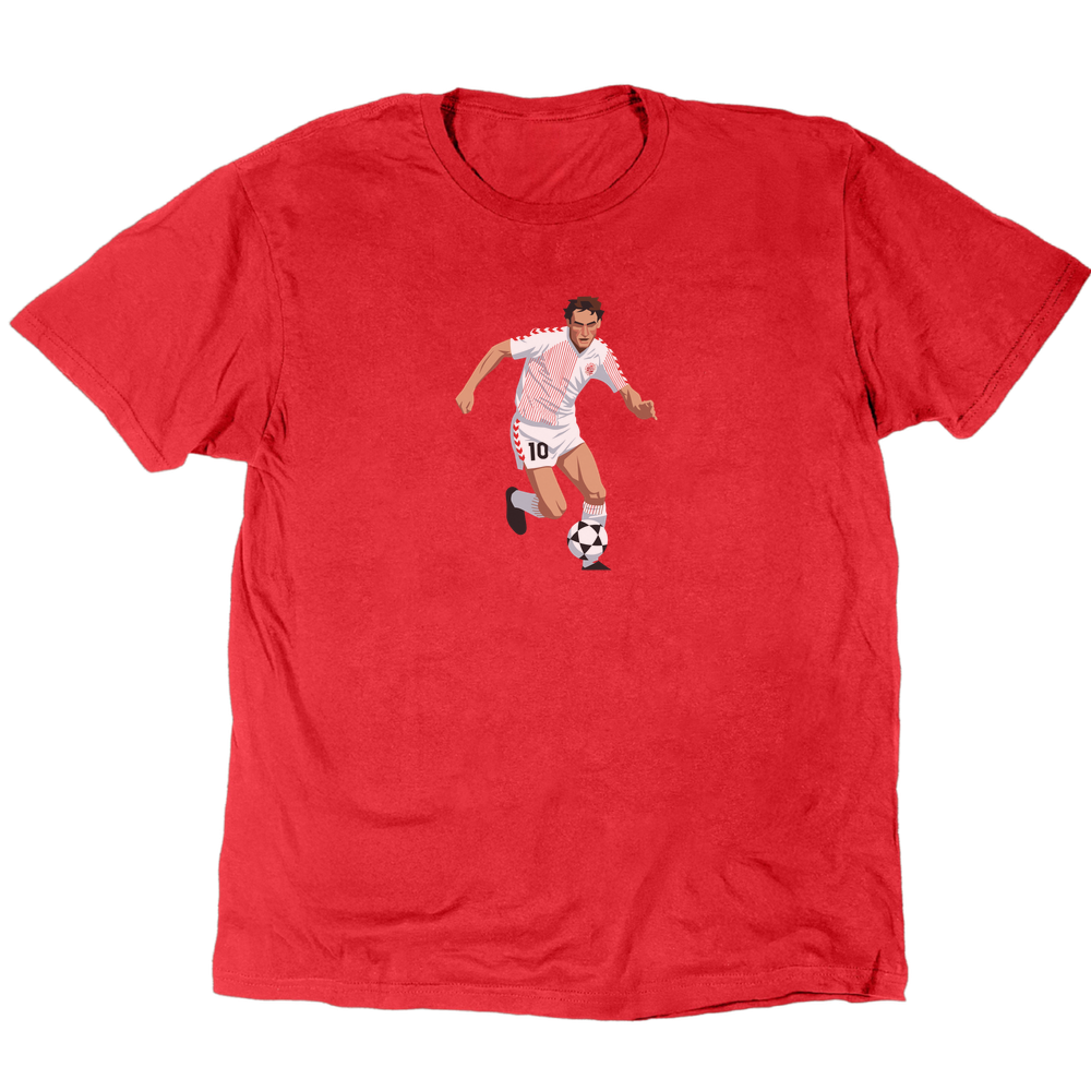 Icons Illustrated Preben Elkjær The Wild Dane T-Shirt