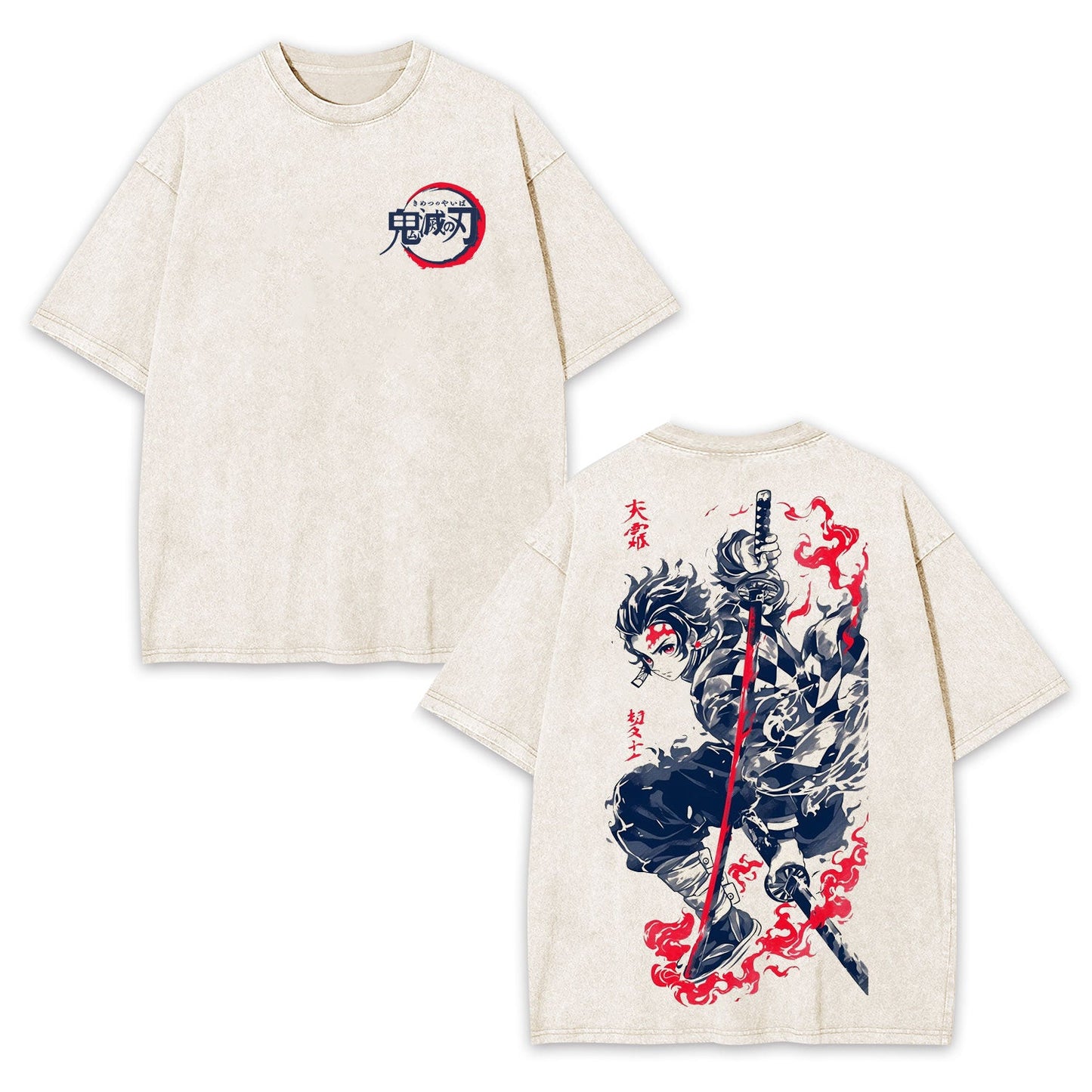 TANJIRO DEMON SLAYER OVERSIZED T-SHIRT-[DS]