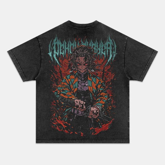 TANJIRO UNISEX ANIME INSPIRED VINTAGE TEE丨DEMON SLAYER