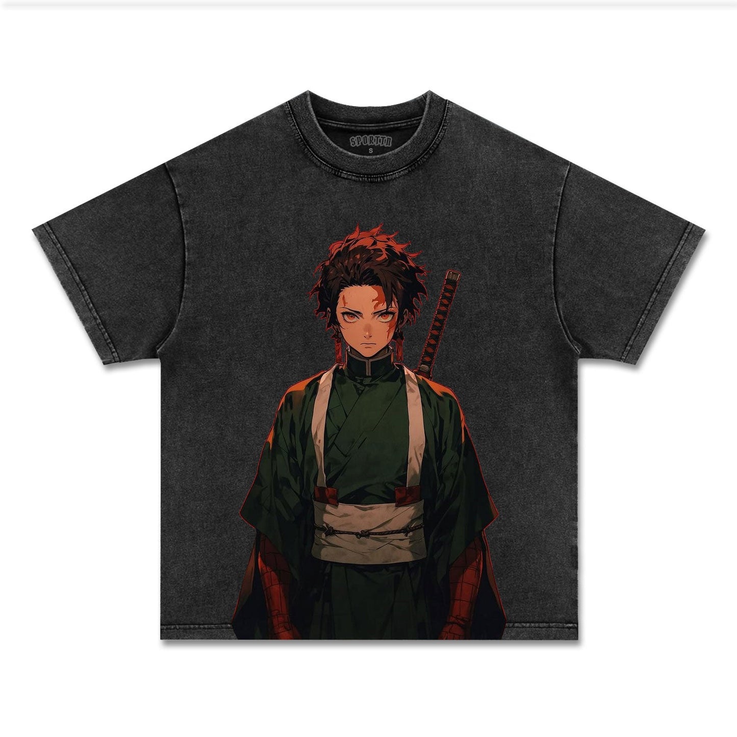 UNISEX ANIME INSPIRED VINTAGE TEE丨DEMON SLAYER-[FRONT]