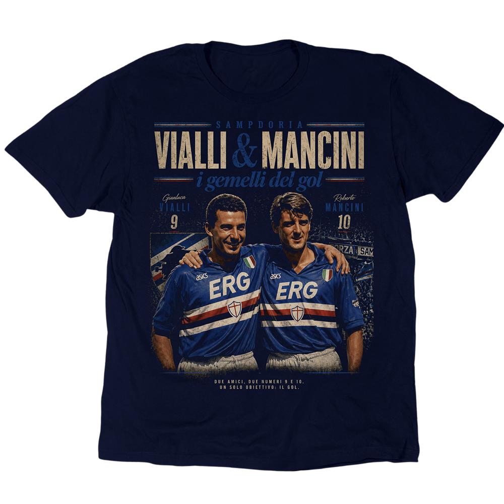 Vialli And Mancini I Gemelli Del Gol T-Shirt