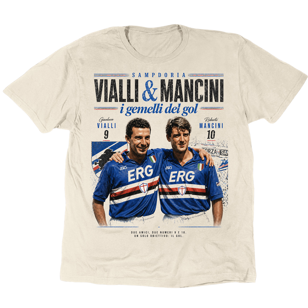 Vialli And Mancini I Gemelli Del Gol T-Shirt