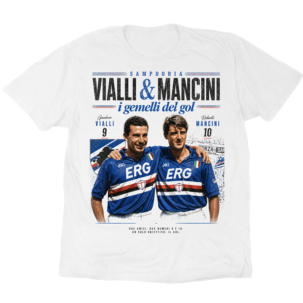 Vialli And Mancini I Gemelli Del Gol T-Shirt