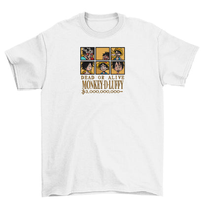 Luffy Wanted T-Shirt