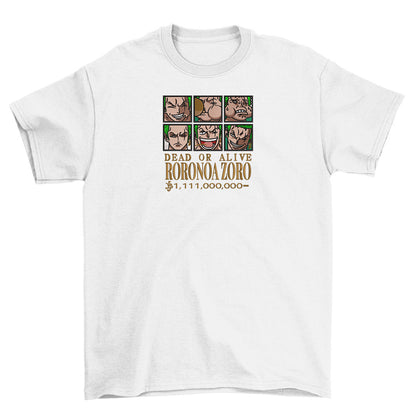 Zoro Wanted V.1 T-shirt