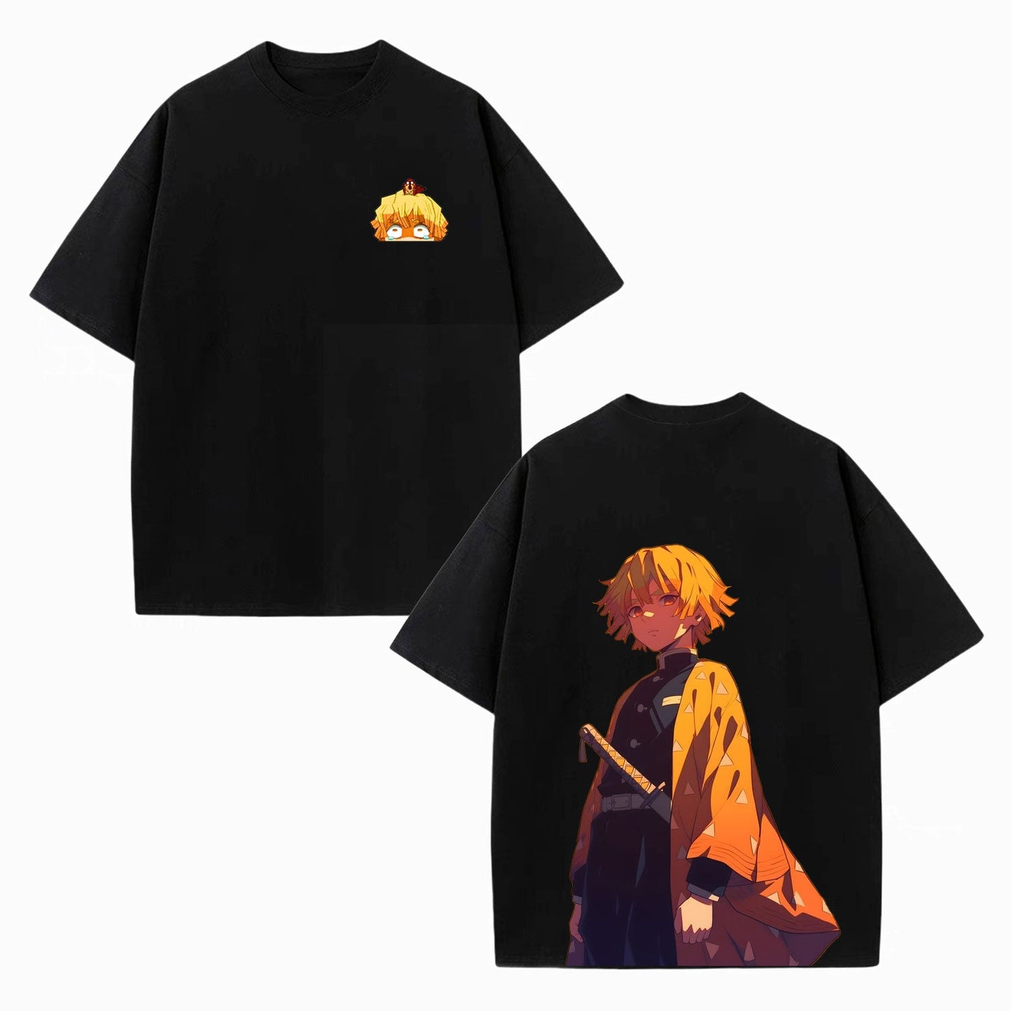 ZENITSU UNISEX OVERSIZED TEE 丨DEMON SLAYER-[DS]