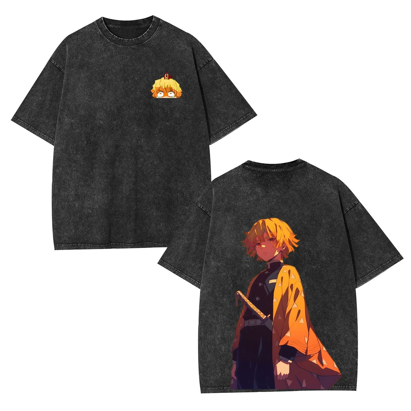 ZENITSU UNISEX OVERSIZED TEE 丨DEMON SLAYER-[DS]
