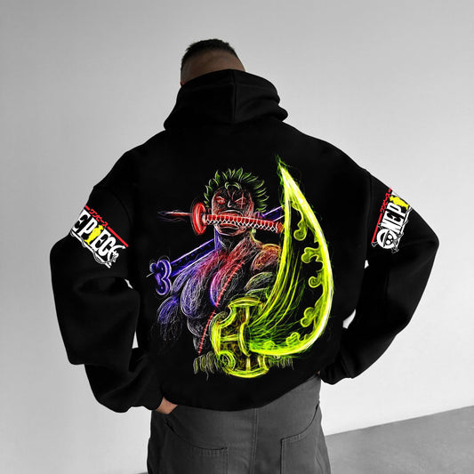Unisex  Anime Print  Casual Oversized Hoodie