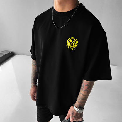 Unisex Casual Anime Print T-shirt