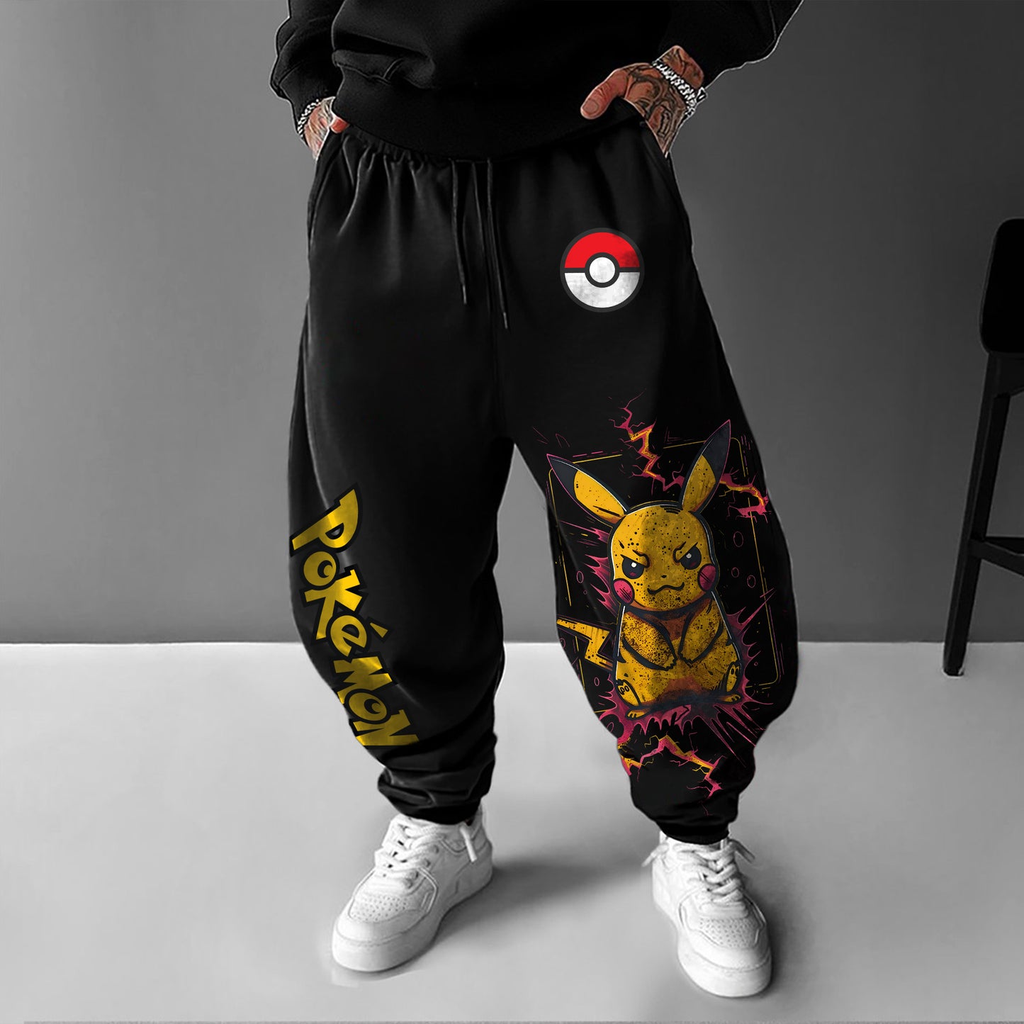 Pokémon Unisex Casual Anime Streetwear Pants