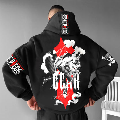 Unisex  Anime Print  Casual Oversized Hoodie