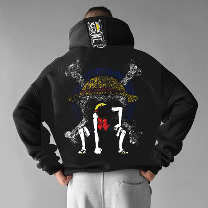 Unisex  Anime Print  Casual Oversized Hoodie