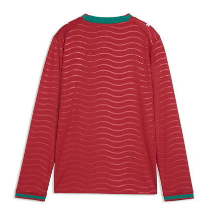 Portugal National Team Youth 2026 Home Replica Long Sleeve Jersey - Red