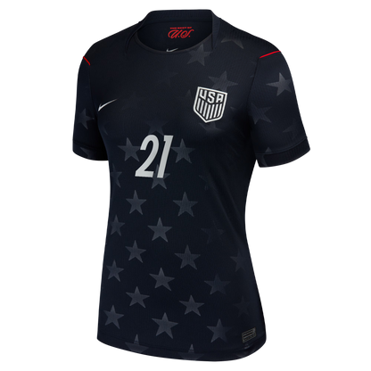 Timothy Weah USMNT Women's 2026 Away Stadium Replica Jersey - Blue