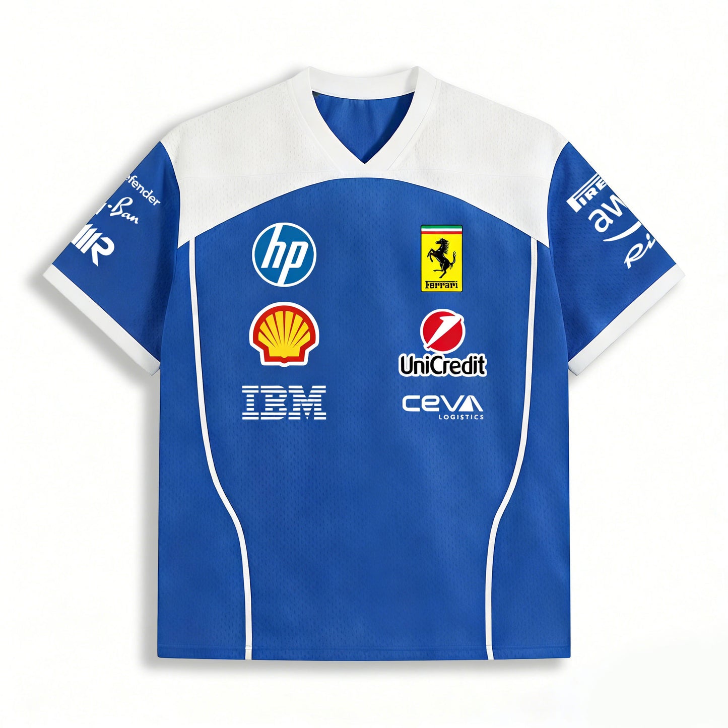 Lewis Hamilton 44 Ferrari F1 Monza Limited Edition Blue Mesh Jersey