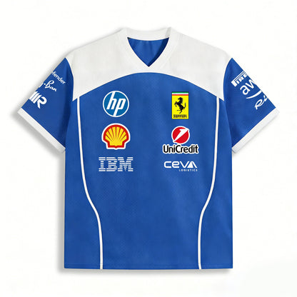 Lewis Hamilton 44 Ferrari F1 Monza Limited Edition Blue Mesh Jersey