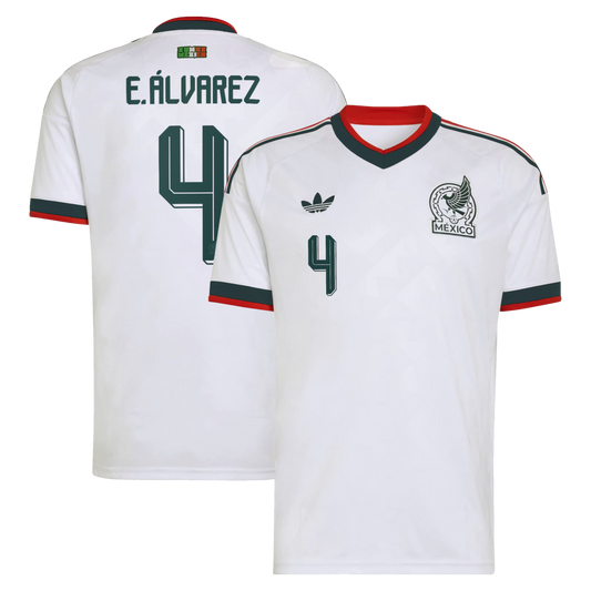 Edson Álvarez Mexico National Team 2026  Away Replica Jersey - White