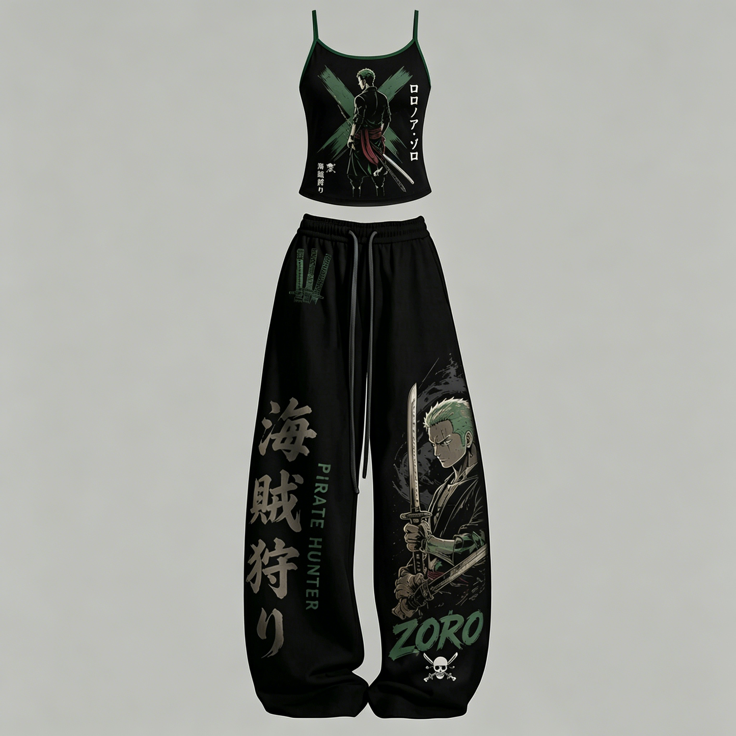 One Piece Top & Elasticated Trousers Two-Piece Set