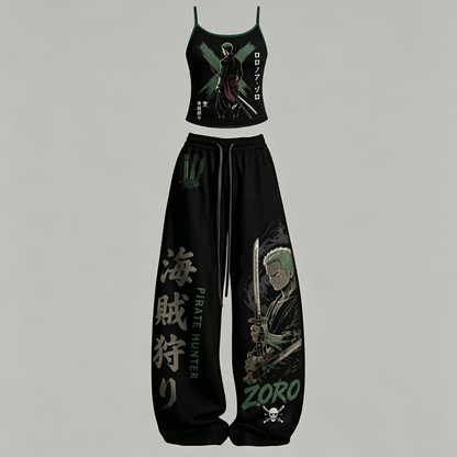 One Piece Top & Elasticated Trousers Two-Piece Set