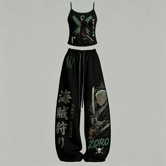 One Piece Top & Elasticated Trousers Two-Piece Set
