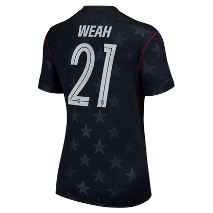 Timothy Weah USMNT Women's 2026 Away Stadium Replica Jersey - Blue