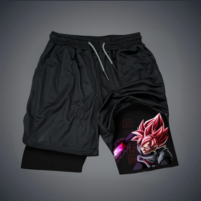 Casual   Goku Anime Printed Gym Shorts