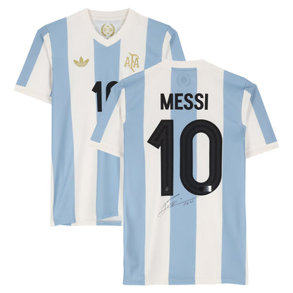 Lionel Messi Argentina National Team Autographed Fanatics Authentic 2024-25 50th Anniversary Home Jersey - FIFA Hologram